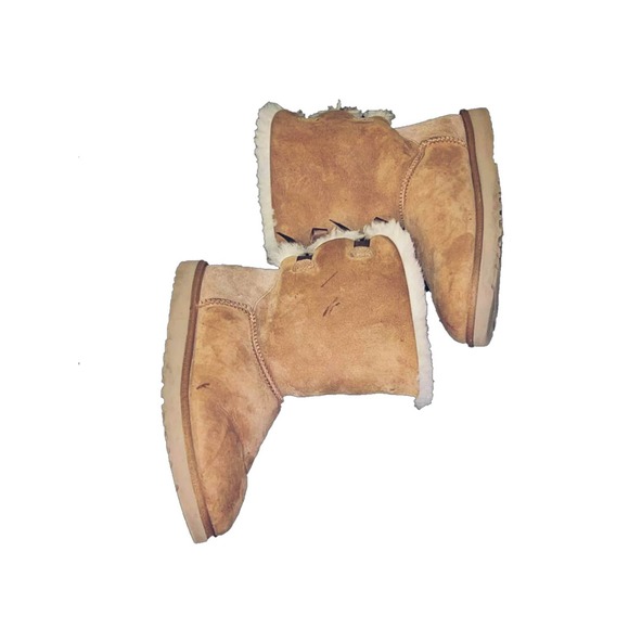 Ugg Bailey Bow Tall Chestnut Boots Size 10 - Picture 8 of 9